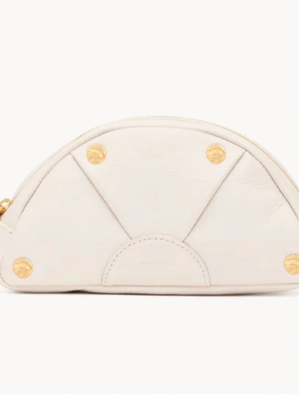Hammitt Shelly Leather Calla Lilly White Cosmetic Pouch/Clutch - NEW w/tags